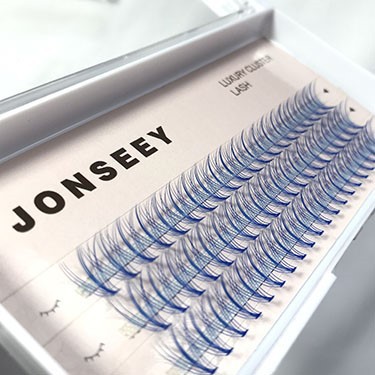 blue color individual lashes blue color individual lashes